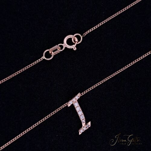Initial Zirconia Pendant Necklace Set