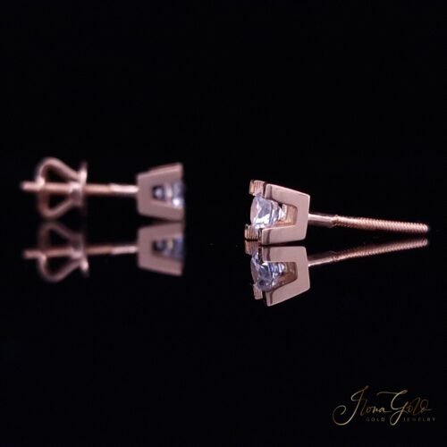 Alternative view of Zirconia Stud Earrings