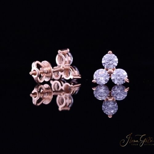 Zirconia Stud Earrings