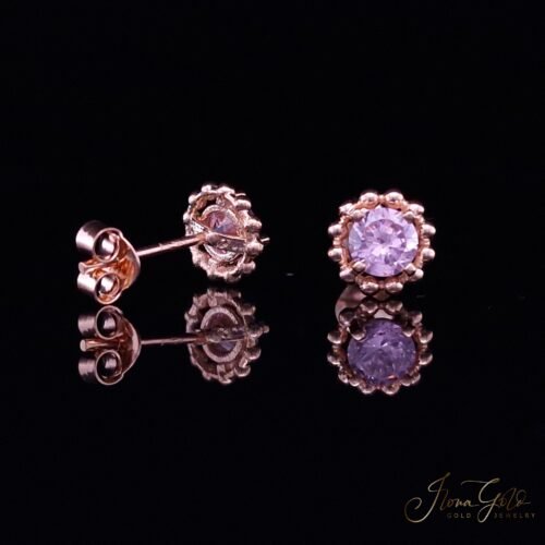 Zirconia Stud Earrings