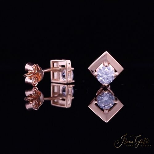 Zirconia Stud Earrings