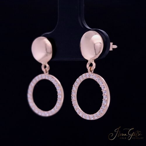 Alternative view of Zirconia Stud Earrings