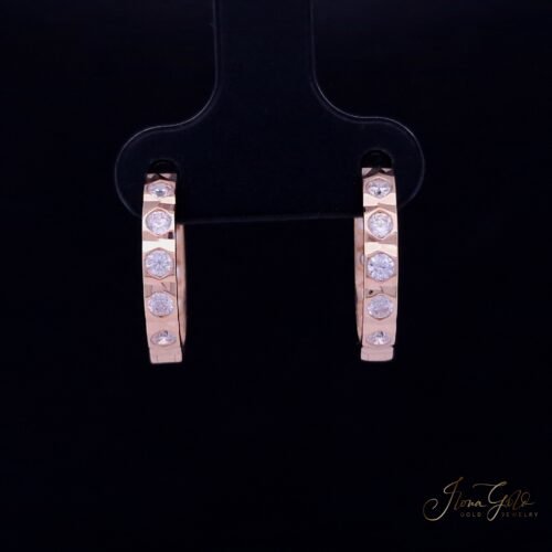 Zirconia Hoop Earrings