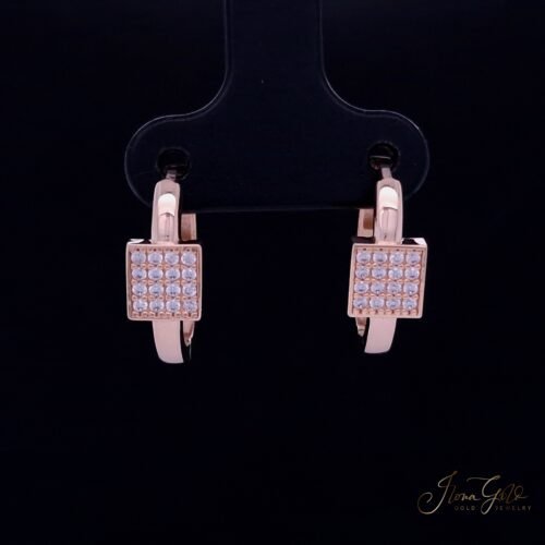 Zirconia Hoop Earrings