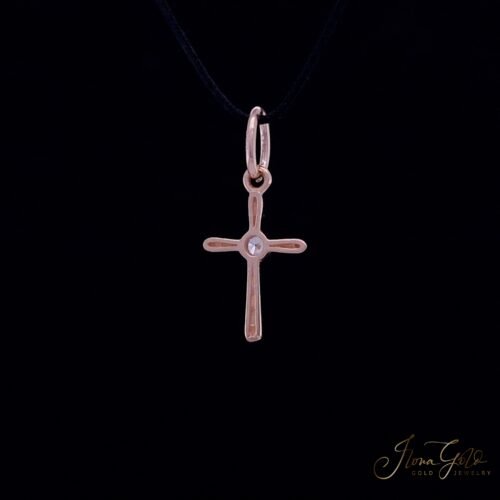 Alternative view of Zirconia Cross Pendant