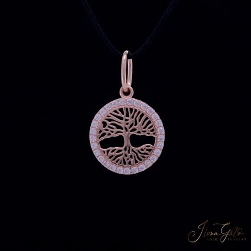 Family Tree Zirconia Pendant