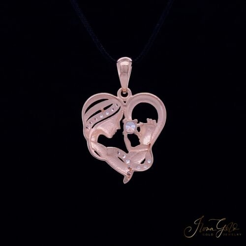 Alternative view of Mum Heart Zirconia Pendant