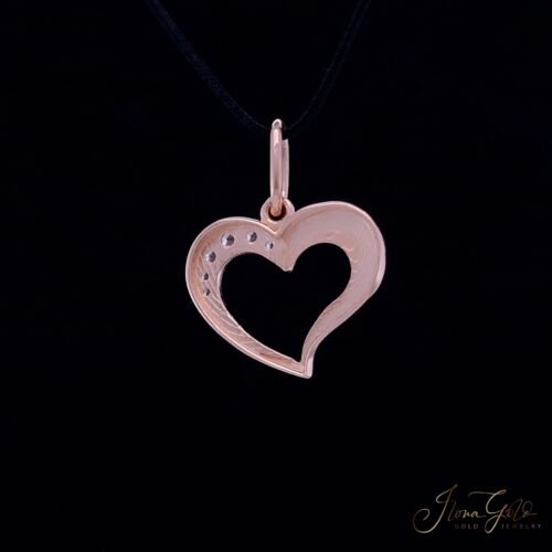 Alternative view of Heart Zirconia Pendant