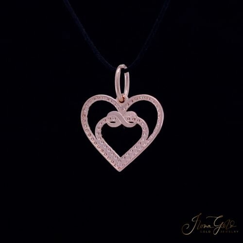 Alternative view of Heart Zirconia Pendant