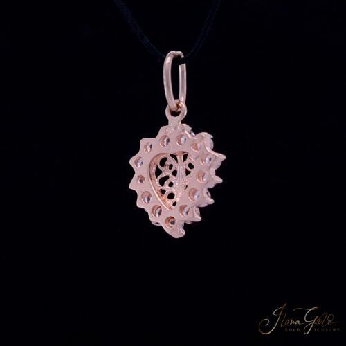 Alternative view of Heart Zirconia Pendant