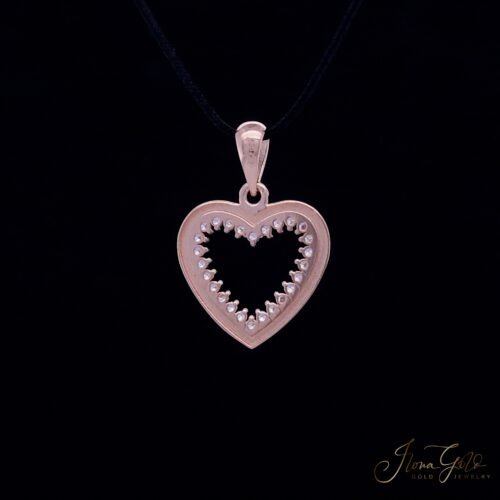 Alternative view of Heart Zirconia Pendant