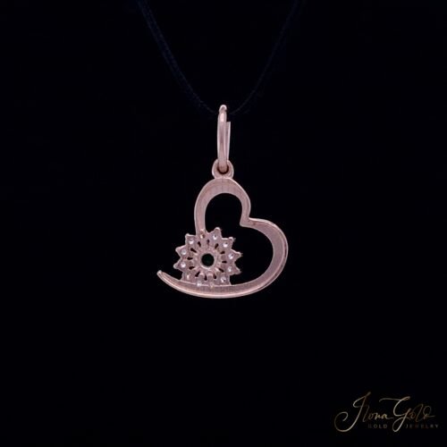 Alternative view of Heart Zirconia Pendant