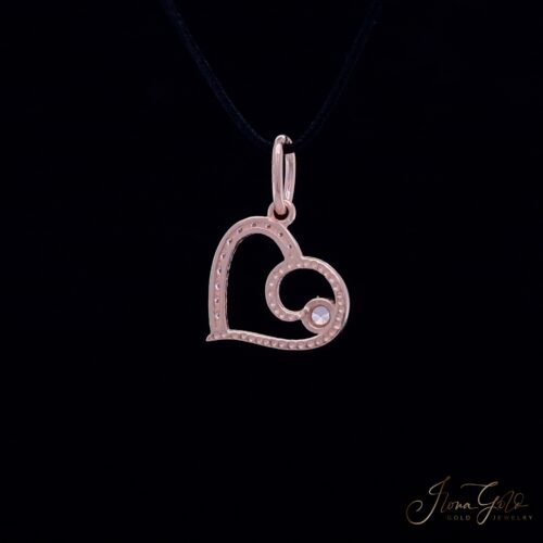 Alternative view of Heart Zirconia Pendant