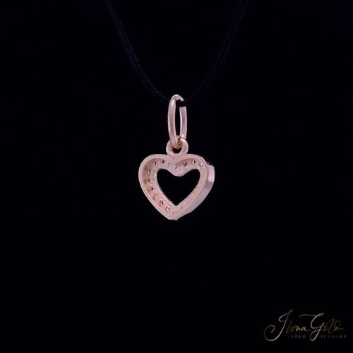 Alternative view of Heart Zirconia Pendant