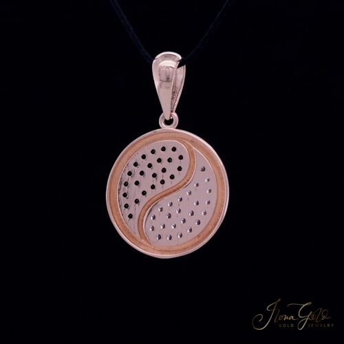 Alternative view of Yin Yang Zirconia Pendant
