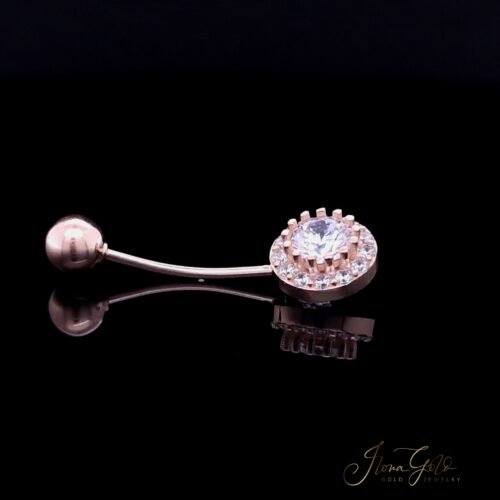 Alternative view of Navel Zirconia Piercing