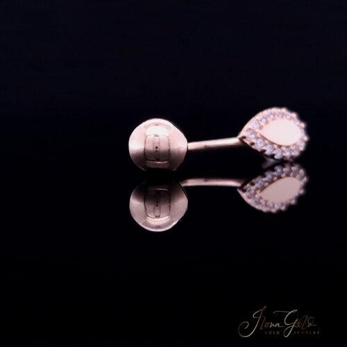 Alternative view of Navel Zirconia Piercing