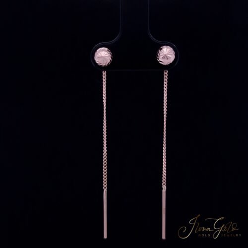 Chain Drop Bubble Earrings