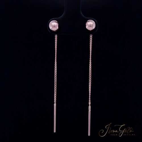 Chain Drop Bubble Earrings