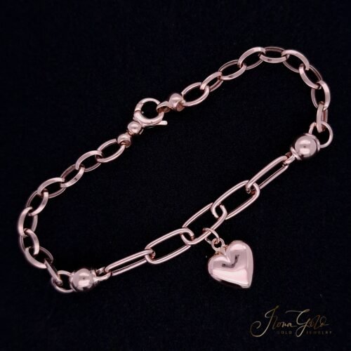 Heart And Bead Bracelet