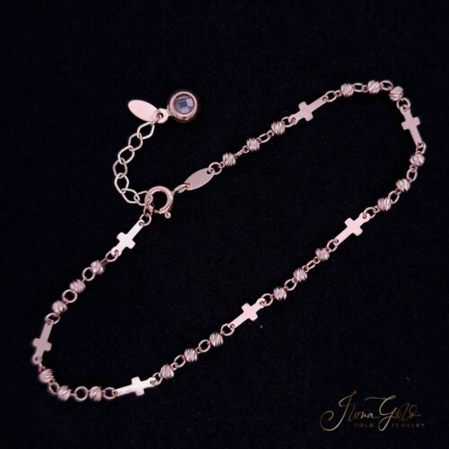 Cross And Bead Bracelet