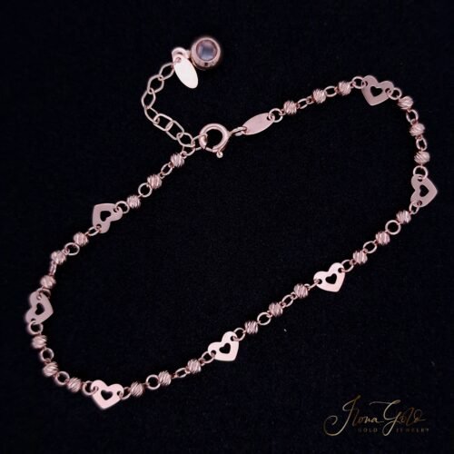 Heart And Bead Bracelet