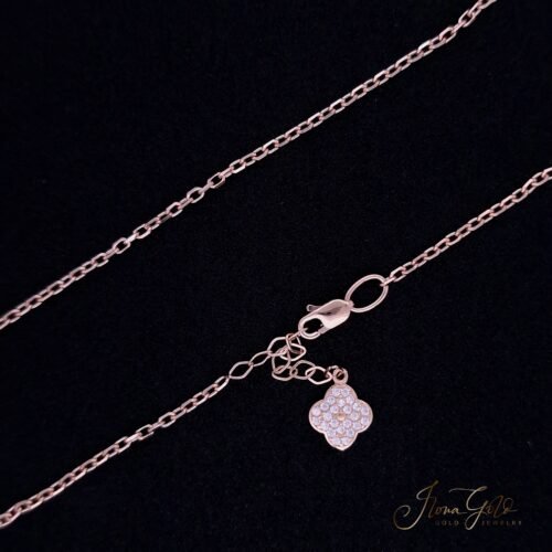 Clover Zirconia Anklet