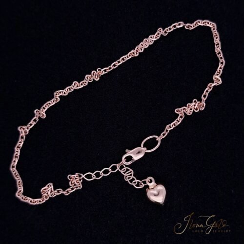 Alternative view of Heart Anklet